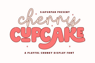 Cherry Cupcake - Playful Font Duo Font Masyafi Studio 
