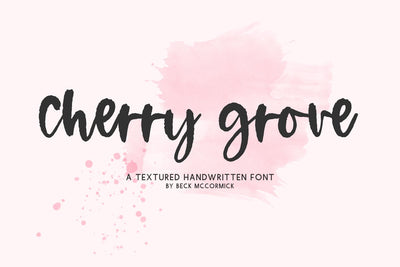 Cherry Grove Script Font Beck McCormick 