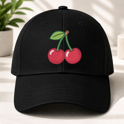 Cherry Machine Embroidery Design – Cute Red Cherries Fruit Embroidery File Embroidery/Applique DESIGNS PatternFeed8 