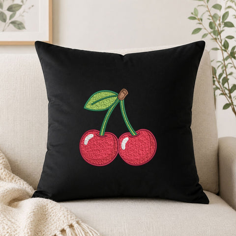 Cherry Machine Embroidery Design – Cute Red Cherries Fruit Embroidery File Embroidery/Applique DESIGNS PatternFeed8 