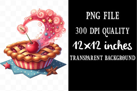 Cherry Red Magical Summer Clipart Sublimation SVGista 