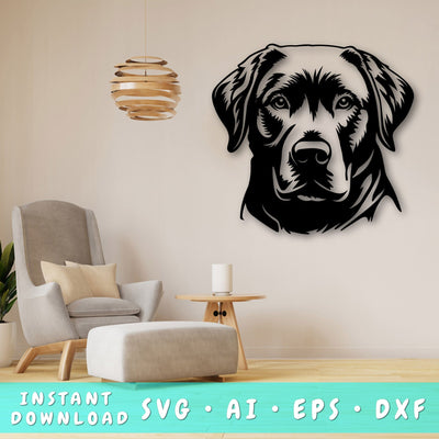 Chesapeake Bay Retriever Laser SVG Cut File, Chesapeake Bay Retriever Glowforge File, Chesapeake Bay Retriever DXF, Chesapeake Bay Retriever Wall Art SVG SVG HappyDesignStudio 