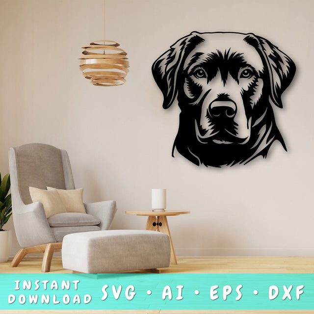 Chesapeake Bay Retriever Laser SVG Cut File, Chesapeake Bay Retriever Glowforge File, Chesapeake Bay Retriever DXF, Chesapeake Bay Retriever Wall Art SVG SVG HappyDesignStudio 