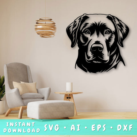 Chesapeake Bay Retriever Laser SVG Cut File, Chesapeake Bay Retriever Glowforge File, Chesapeake Bay Retriever DXF, Chesapeake Bay Retriever Wall Art SVG SVG HappyDesignStudio 