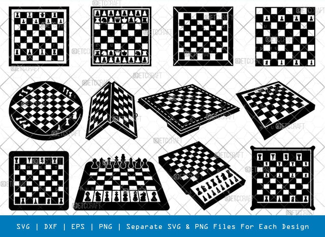 Chessboard Svg Cricut Cut Files Png Bundle, SB01139 SVG ETC Craft 