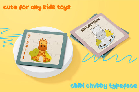 Chibi Chubby - Thick Realistic Handwritten Font Mozzatype 