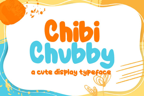 Chibi Chubby - Thick Realistic Handwritten Font Mozzatype 