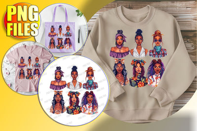 Chic Afro Woman Design for Crafts Sublimation afrosvg 