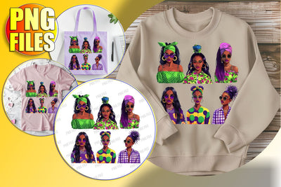 Chic Afro Woman PNG Sublimation Sublimation afrosvg 