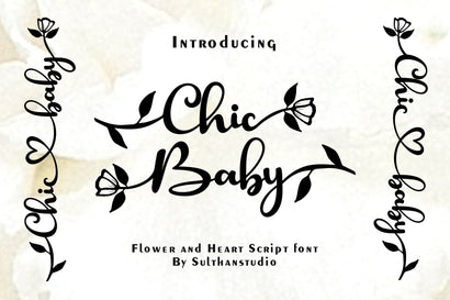 Chic baby Font Sulthan studio 