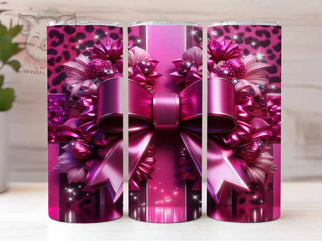 Chic Coquette Valentine Heart Tumbler, Romantic Heart Pattern, Chic Love Design, 20Oz Sublimation Wrap, Elegant Valentine Art, Stylish Heart Texture, Tumbler Sublimation Sublimation Lara' s Designs 