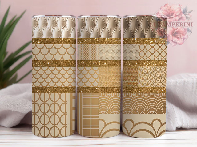 Chic Fashionista Designer Tumbler Wrap, Handbag Lover Gift, Luxury Fashion Design, High End Style Cup, Fashion Accessory Art, Designer Inspired Pattern, Fashionista Tumbler Sublimation Li Zamperini 