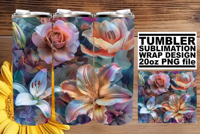 Chic Floral Elegance: Elegance blooms with florals Sublimation afrosvg 