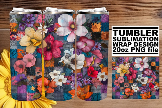 Chic Floral Symphony 20oz: Symphony of chicness in florals Sublimation afrosvg 