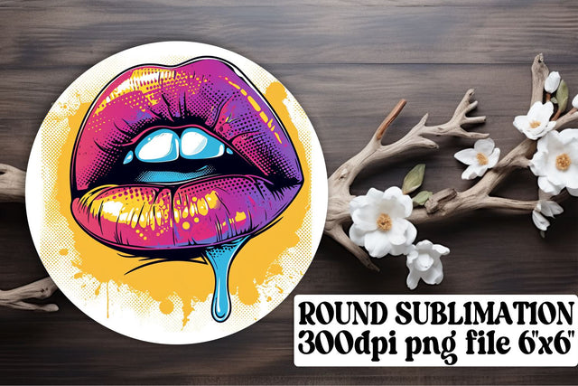 Chic Lip Art for Sublimation: Luscious Lips Accessories Assortment Sublimation afrosvg 