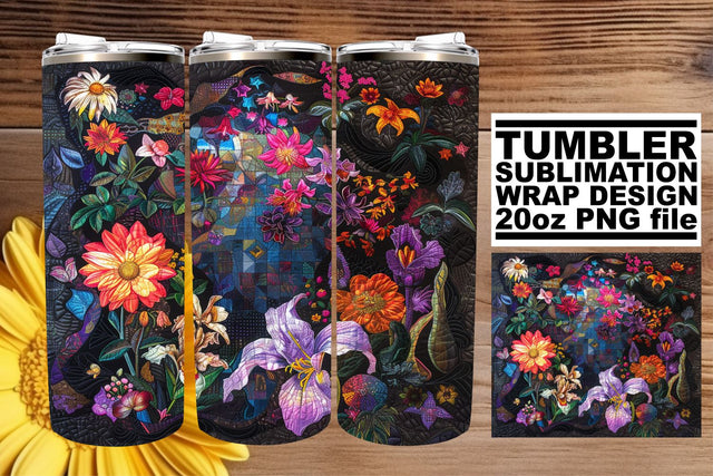 Chic Petal Dreams 20oz: Dream with chic petals Sublimation afrosvg 