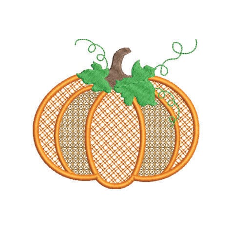 Chic Pumpkin Embroidery Design Embroidery/Applique DESIGNS Creatively Embroidery 