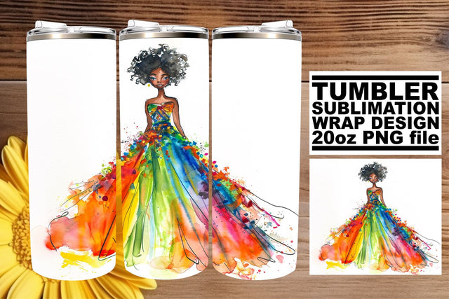 Chic Watercolor Wedding Tumbler: Eternal Love 20oz Edition Sublimation afrosvg 