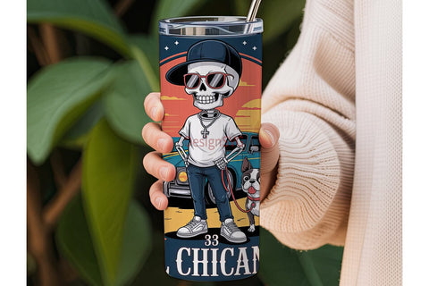 Chicano Lowrider Tumbler Wrap Sublimation DesignSVG 