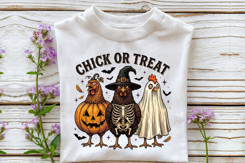 Chick or Treat Png-Funny Spooky Chicken Sublimation designartist 