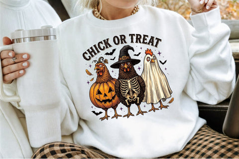 Chick or Treat Png-Funny Spooky Chicken Sublimation designartist 