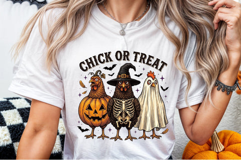 Chick or Treat Png-Funny Spooky Chicken Sublimation designartist 