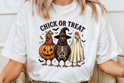 Chick or Treat Png-Funny Spooky Chicken Sublimation designartist 