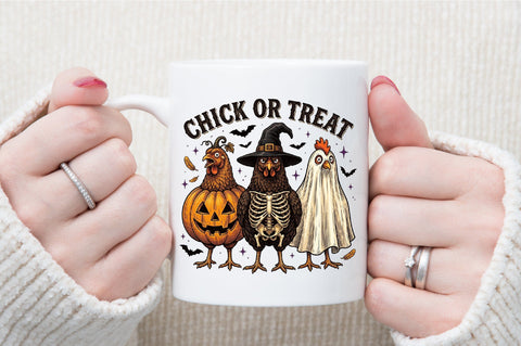 Chick or Treat Png-Funny Spooky Chicken Sublimation designartist 