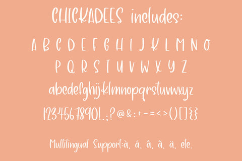 Chickadees, A cute handwritten font for Cricut & More, Cute Script Font Designing Digitals 