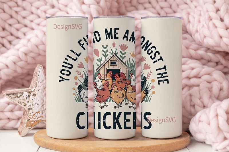 Chicken Coop 20oz Tumbler Wrap Sublimation DesignSVG 