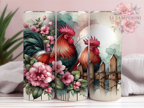 Chicken Lady 20oz Tumbler Wrap PNG, Rustic Country Farm Tumbler Png, Straight & Tapered Tumbler Wrap, Instant Digital Download Sublimation Li Zamperini 