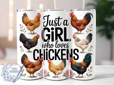 Chicken Lover Rustic 20oz Tumbler, Farmhouse Style, Rustic Tumbler, 20oz Sublimation, PNG Design, Country Mug, Poultry Gift Sublimation ToriDesigns 