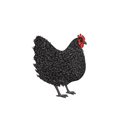 Chicken Machine Embroidery Design, Farm Animal Embroidery File, 5 sizes, Instant Download Embroidery/Applique DESIGNS Nino Nadaraia 
