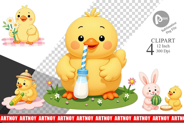 Chicken Picnic Day Clipart Sublimation artnoy 