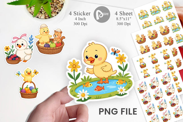 Chicken Picnic Day Sticker Sublimation artnoy 