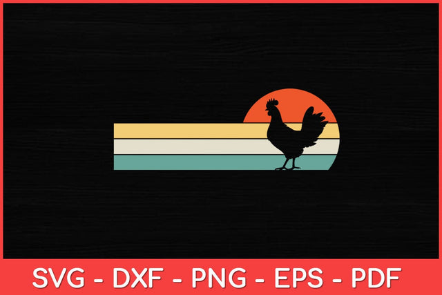Chicken Retro Hen Fowl Chicks Poultry Farmer Rooster Vintage Svg Design SVG artprintfile 