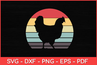 Chicken Retro Hen Poultry Farmer Fowl Chicks Rooster Vintage Svg Design SVG artprintfile 