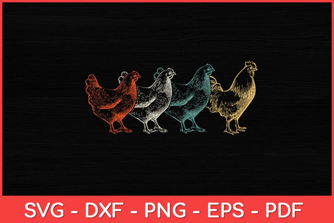 Chicken Retro Vintage Poultry Farmer Farm Lover Svg Design SVG artprintfile 