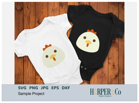 Chicken SVG PNG Cut EPS File SVG HarperNCo 