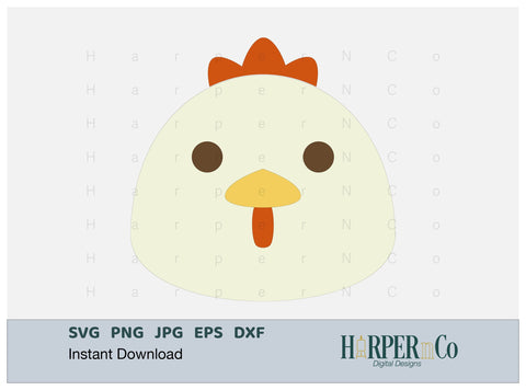 Chicken SVG PNG Cut EPS File SVG HarperNCo 