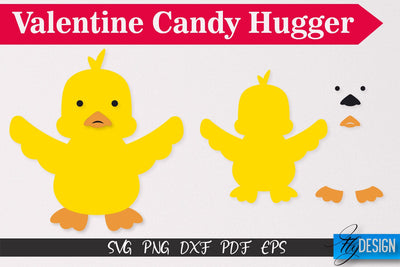 Chicken Valentine Candy Hugger SVG | Candy Hugger SVG | Animals SVG SVG Fly Design 