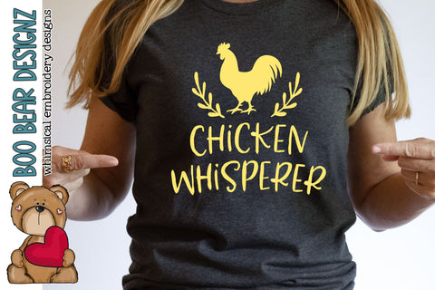 Chicken Whisperer Clipart Sublimation Boo Bear Designz 