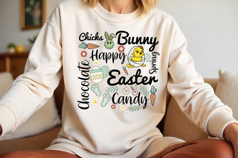 Chicks Bunny Happy Easter Sublimation Rupkotha 