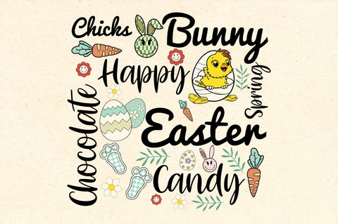 Chicks Bunny Happy Easter Sublimation Rupkotha 