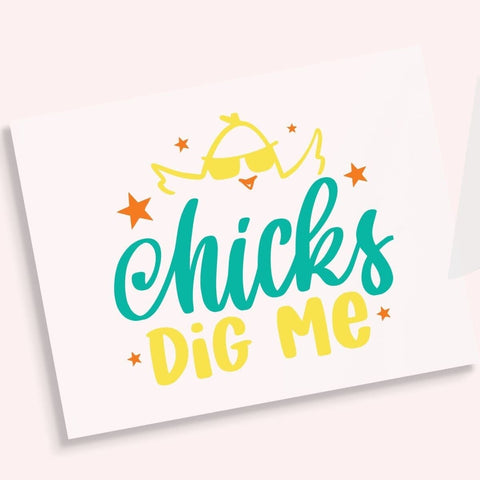 Chicks Dig Me DTF Transfer Physical So Fontsy T-Shirt Iron-On Transfer Shop