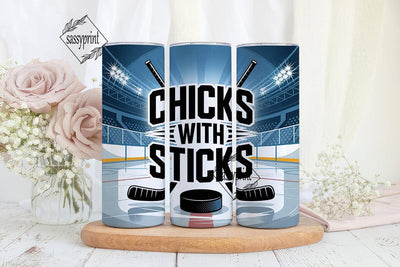 Chicks with Sticks 20oz Tumbler Wrap Sublimation sassyprint 
