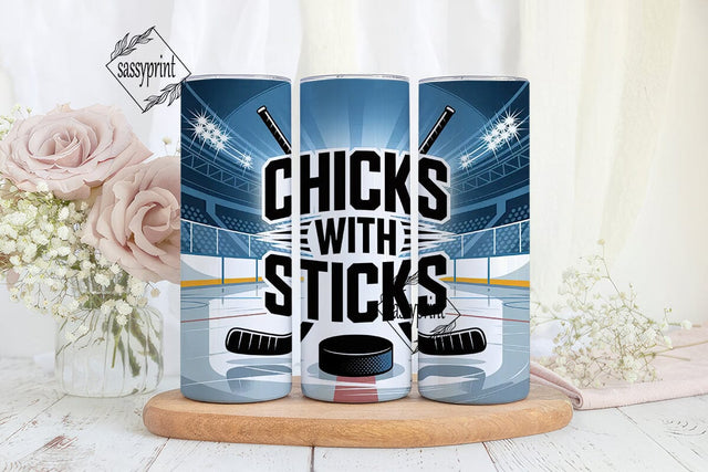 Chicks with Sticks 20oz Tumbler Wrap Sublimation sassyprint 