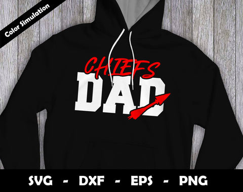 Chiefs Dad SVG Cut File, Chiefs logo SVG Design, Chiefs Dad Football, T-Shirt Sublimation Design Png SVG Arthur Arellano 