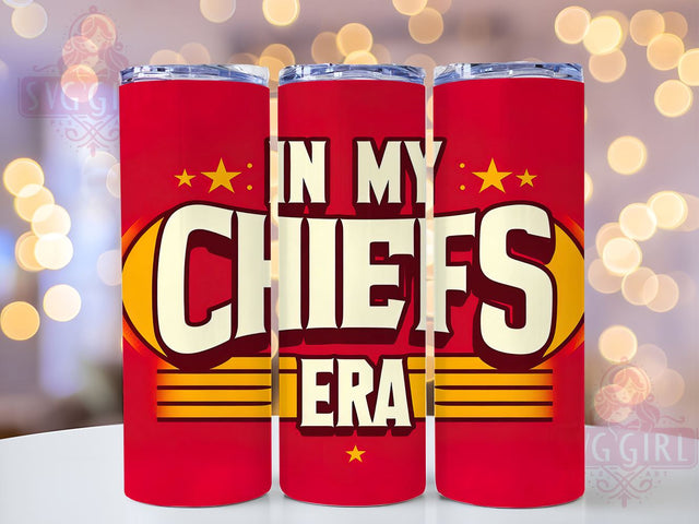 Chiefs Tumbler, NFL Drinkware, 20oz Sublimation, PNG Design, Kansas City Chiefs, Football Gift, Sports Fan Tumbler, Team Spirit Decor Sublimation SvggirlplusArt 