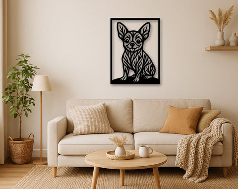 Chihuahua Laser SVG, Cute Dog Laser Cut, Pet Lover Design, Digital Download, Dog Art, Laser Engraving File SVG HappyDesignStudio 